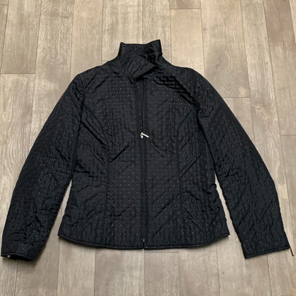 Womens Talbots Polka Dot Soft Shell Full Zip‎ Lightweight Jacket - Picture 1 of 9